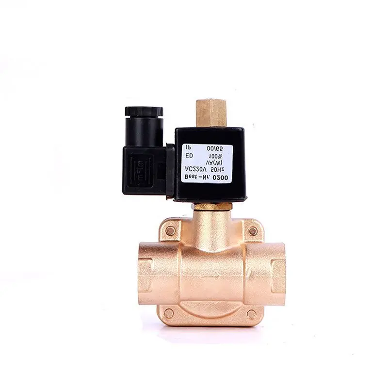 

3/4" Normally Open High Pressure Solenoid Valve 0955 Series 220V 110V 24V 12V Brass 1.6MPA Water Valve Air Valves