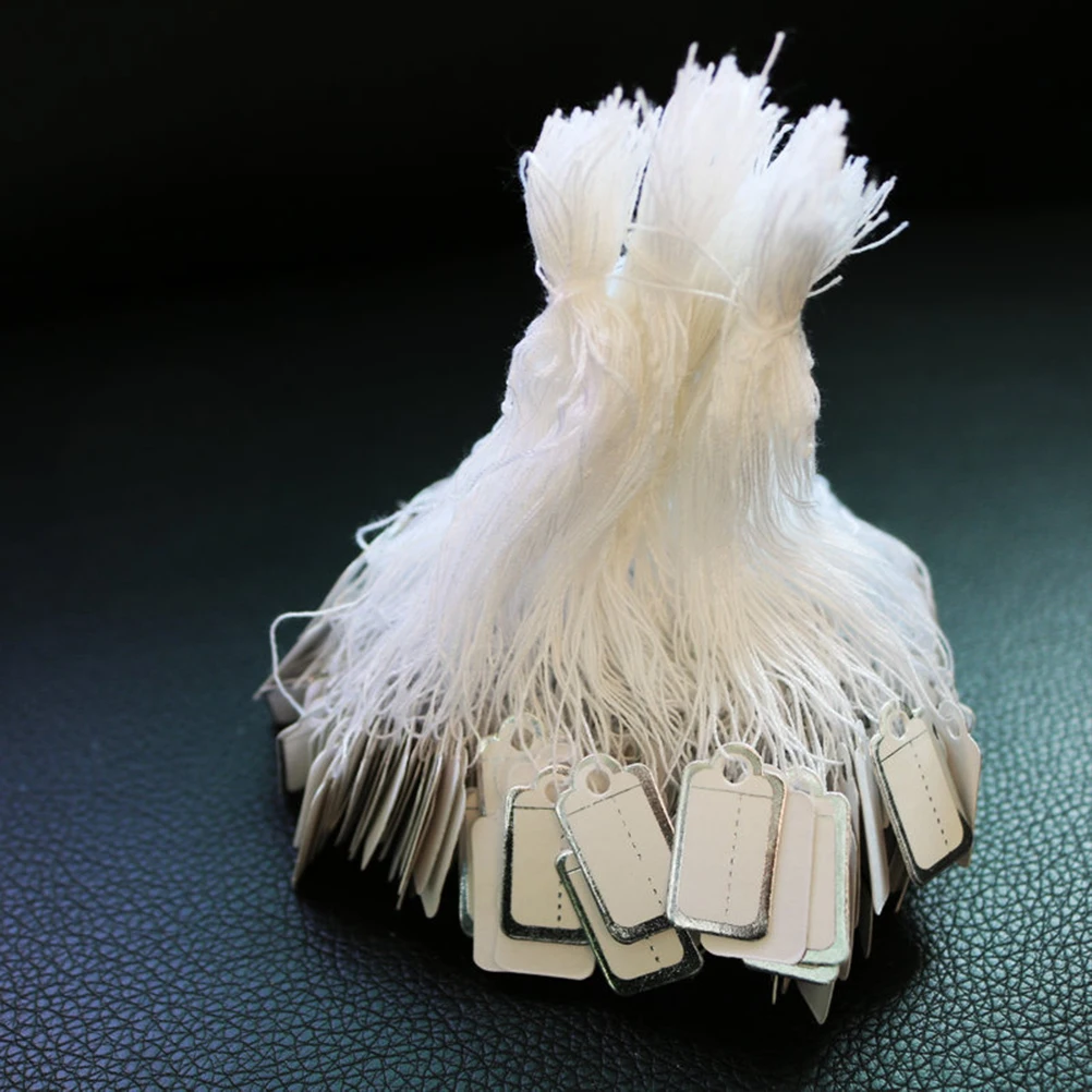 

500 шт. маленькие ценники для ювелирных изделий, часов, кольца, дисплей, бумажные подвесные бирки, подарочные карты «сделай сам», ремесленный проект, этикетки для одежды