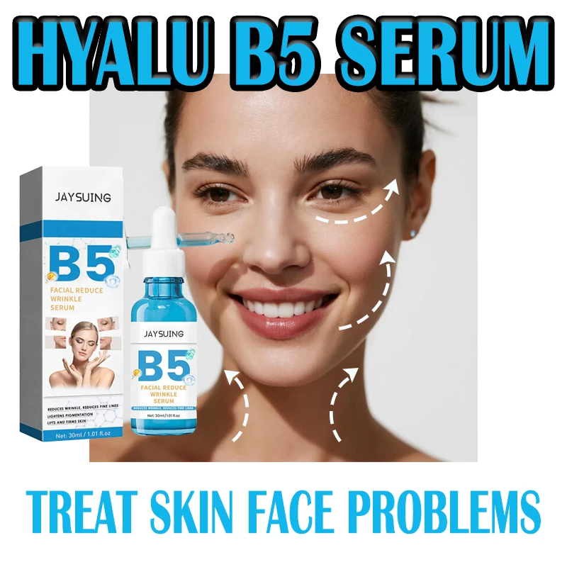 Suero de ácido hialurónico B5, crema reductora de arrugas antienvejecimiento, crema hidratante reafirmante para ojos, líneas finas, cuidado de la piel coreano, 30ml