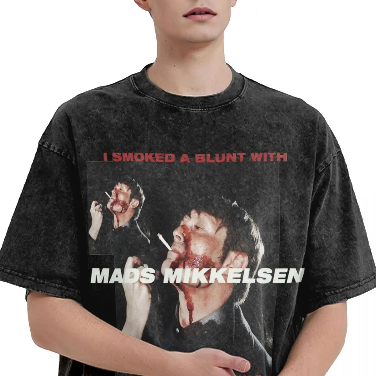 Summer Mads Mikkelsen T Shirt Apparel Men Women Washed Tees Harajuku T-shirts