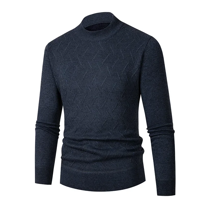 

Men's Thickened Round Neck Sweater, Middle-aged Men's Knitwear, Middle-aged and Elderly Warm Men's Bottom Shirt