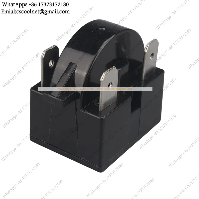 Refrigerator Compressor Relay Starter QP2-15C Universal 3 Pin 15 Ohm Appliance Parts