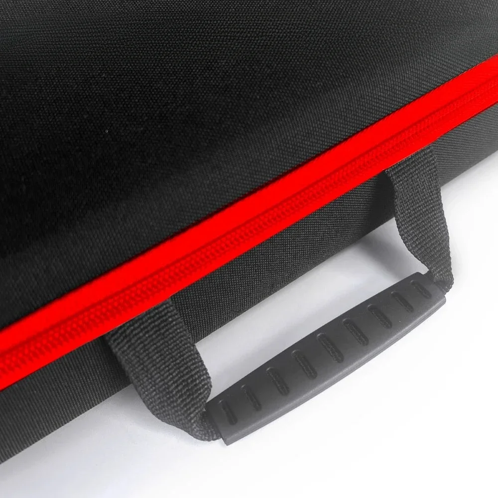 Portable Large Capacity Tool Pouch  with Red Edges Waterproof Tool Bags Electrician Hardware Tools Bag 2-size Available