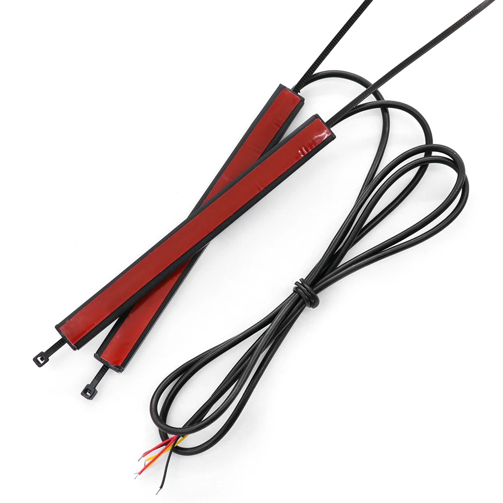 دراجة نارية مرنة الفرامل الذيل ضوء بار ، وقف شريط مصباح إشارة التوجيه مؤشر ، الملحقات العالمية ، 48 ليد #2