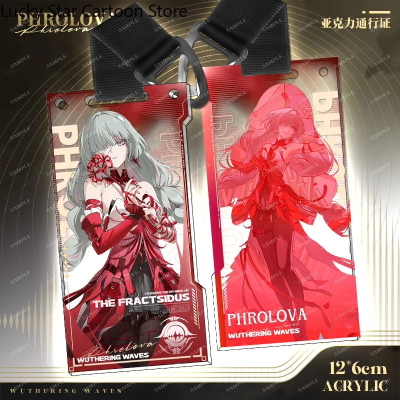 

16cm Game Wuthering Waves Anime Phrolova‌ Cosplay Acrylic Figure Stand Collar Badge Brooch Keychain Pendant Accessory Decor Gift