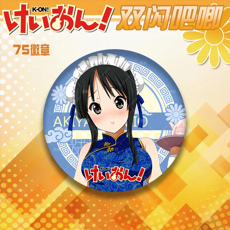 ك أون! شارات المينا يوي Azusa دبابيس ميو ريتسو موجي دبابيس الرسوم المتحركة بروش Kawaii أنيمي شارة لحقيبة الظهر الملابس التلبيب الهدايا
