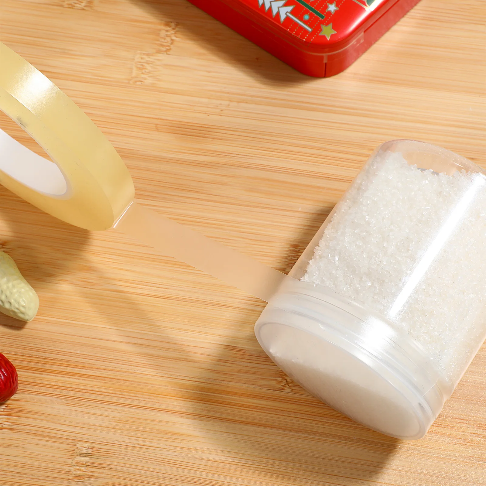 

Transparent PVC Sealing Tape 15mmx66m Food Box Can Jar Adhesive Clear Tape Roll Sealer No Residue Long Lasting