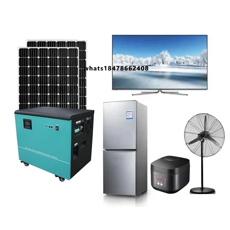 5000w all in one solar power generation portable power generation system with panel