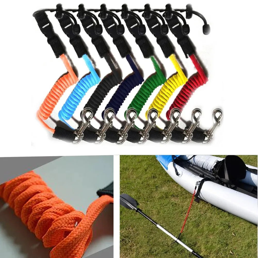 1PCS Kayak Paddle Safety Rope, Spring Rope, Anti-Slip Rope, Anti-Lost Accessory, Paddle Binding Rope