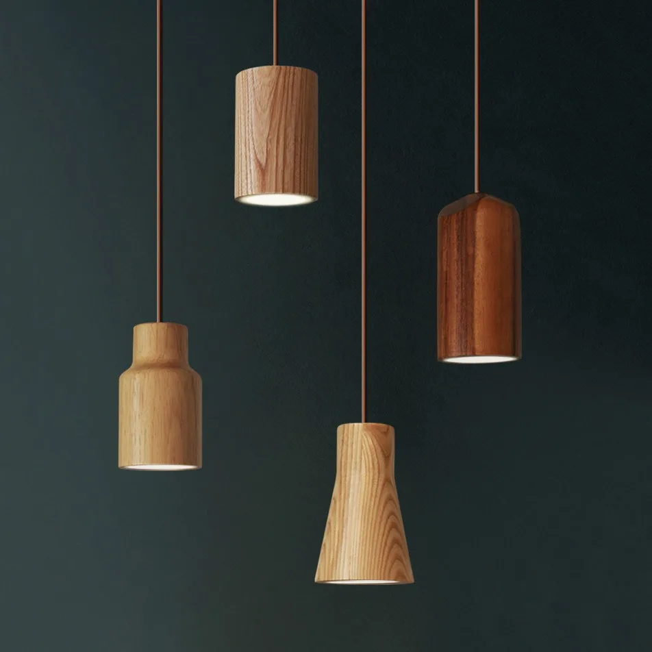 Nordic Hanglamp Matchstick Hanglamp Houten Licht Creatieve Hanglamp Bar Saloon Restaurant Home Moderne Massief Houten Lamp