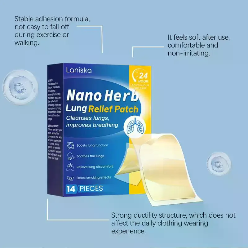 /YOV/Chest Soothing Relief Patch Body Care Discomfort Natural Soothing Ingredients Easy Breathing Comfort Adhesive Patch Lung
