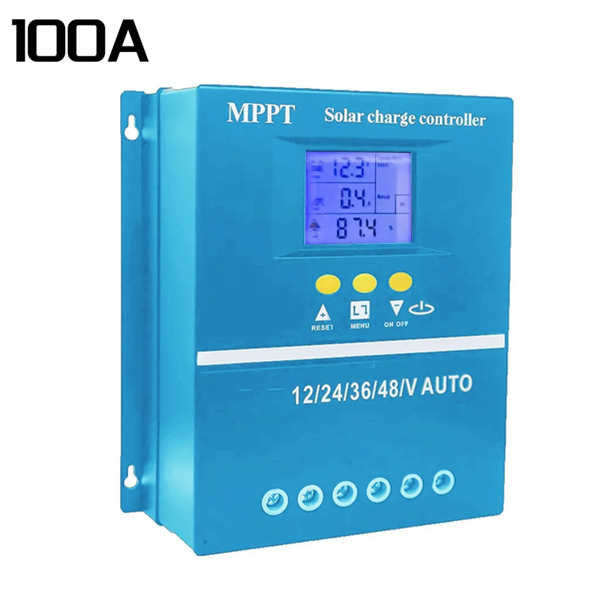 100A MPPT Solar Charge Controller 12V 24V 36V 48V Battery System Auto,PV Solar Panel Regulator