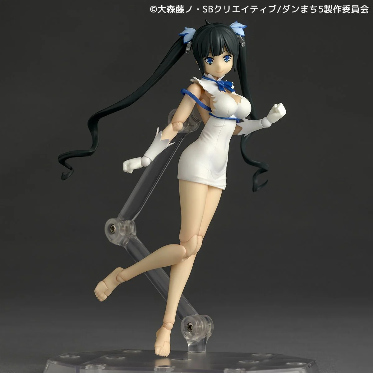 Origina l Echt Kaiyodo Acchion/Poppen Revoltech Dungeon Ni Deai Wo Motomeru's Wa Machigatteiru Darou Ka Hestia H=130mm en y techniek ft