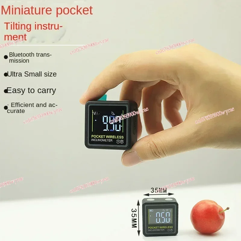 New Miniature Pocket Inclination Box Electronic Digital Display Bluetooth Inclinometer Angle Meter Declinometer