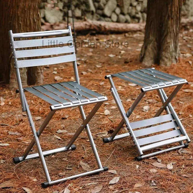 

Metal Foldable Garden Chairs Nordic Dining Fishing Climbing Garden Chairs Outdoor Back Mesas Y Sillas De Jardin Patio Furniture