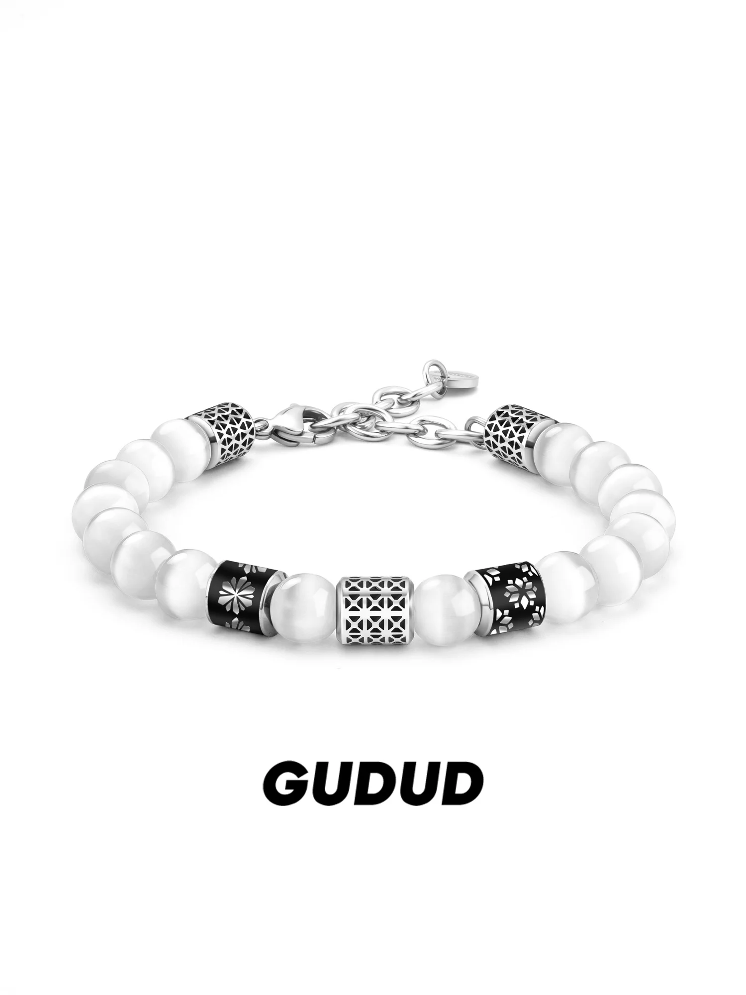 men's-simple-design-white-eye-charm-bracelet-fashionable-titanium-steel-unisex-bracelet-stylish-minimalist-gift-for-him