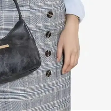 

Solid Color PU Leather Armpit Bag Lightweight Handbag Women's Handbag Shoulder Bag Mobile Phone Bag