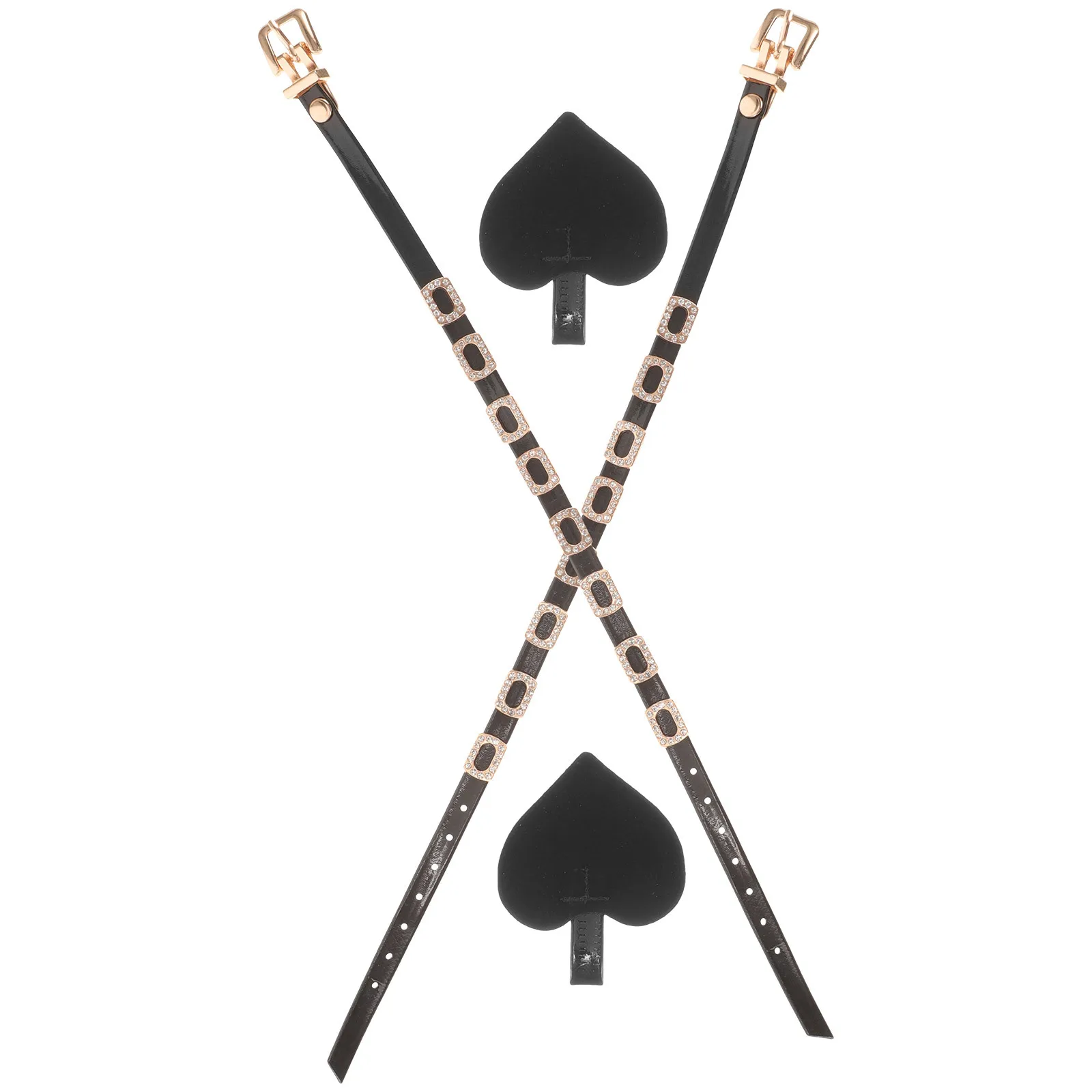 

1Pair Adjustable Heel Straps for High Heels Rhinestone Decorated Anti-Slip Shoe Straps for Women High Heels Anti-Loose Strap,