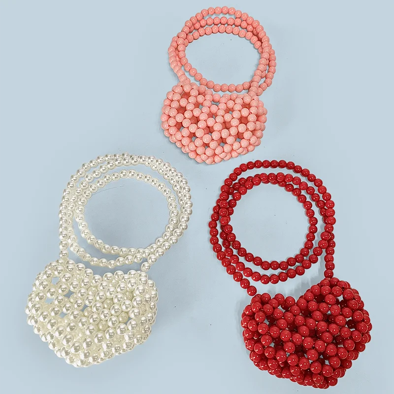 

Новая мини-мини-забавная универсальная милая любовь, разноцветная маленькая сумка ручной работы с бисером для родителей и детей, подруги в одном стиле с диагональным крестом