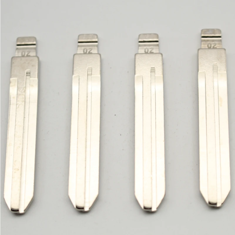 XIEAILI OEM 50Pcs 02# Uncut Car Key Blank Blade TOY43 For Toyota Camry Corolla Rav4 Prado For Keydiy KD Xhorse VVDI JMD