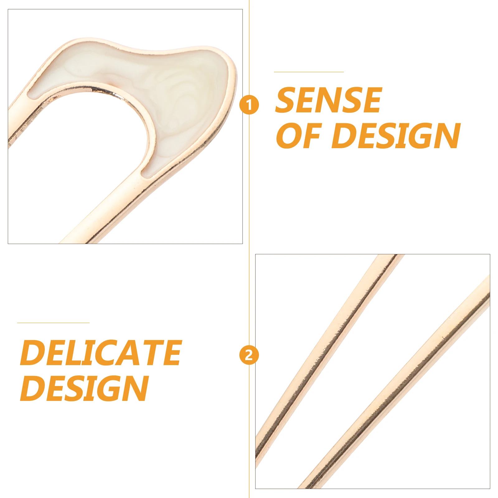 

2Pcs U-Shaped Hairpins Vintage Accessories Women Durable Metal Fork Pins Sticks Buns Tassel French Elegant Styling Tool