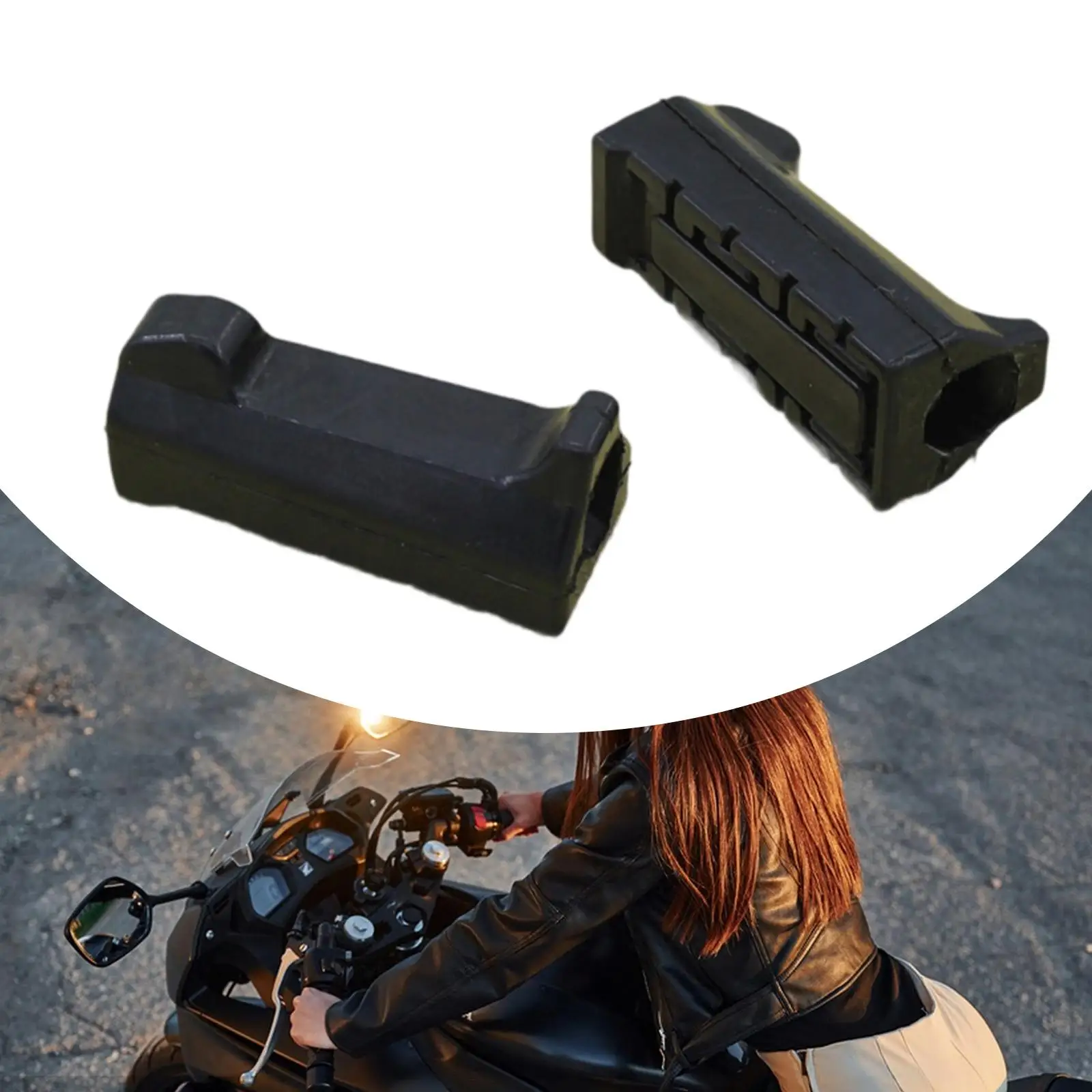 مسند للقدمين للدراجة النارية وسادة دواسة مطاطية غير قابلة للانزلاق قطع غيار احترافية متينة لراكبي الدراجات Yamaha YBR125