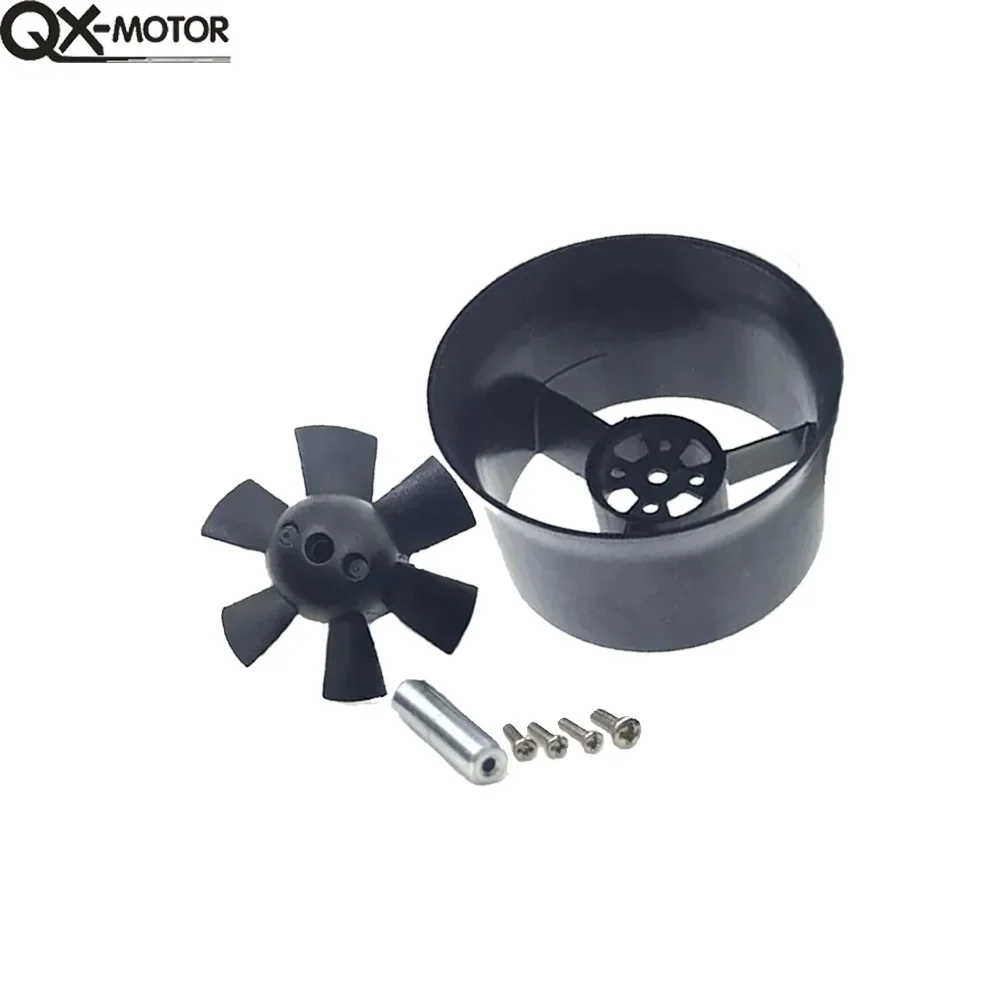 QX-MOTOR 30 mm EDF 6 aspas ventilador con conductos sin motor para avión RC