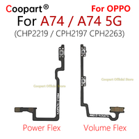 Coopart Power Button Switch Volume Mute Button On / Off Flex Cable For OPPO A74 CHP2219 / A74 5G