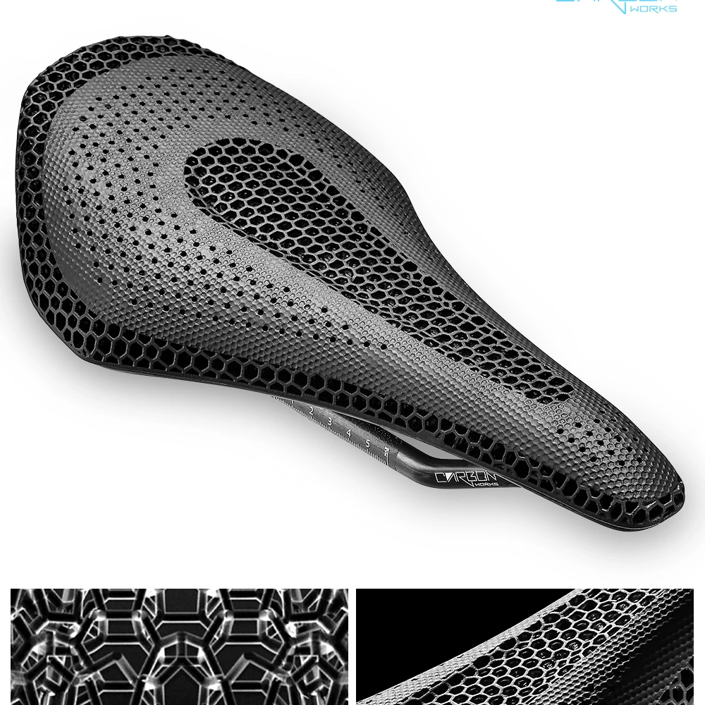 2026RYET Ultra Vollcarbon 3D-Gedruckter Fahrradsattel 145mm 205g 7*9 Hochmodul-Carbonfaser-Basis MTB Mountainbike-Sitz Teile – Detail 12