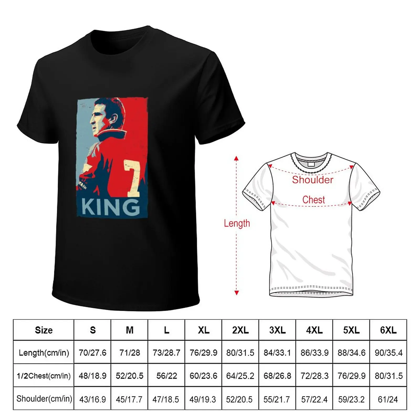 Cantona The King T-Shirt custom t shirts design your own aesthetic clothes sweat shirts, men