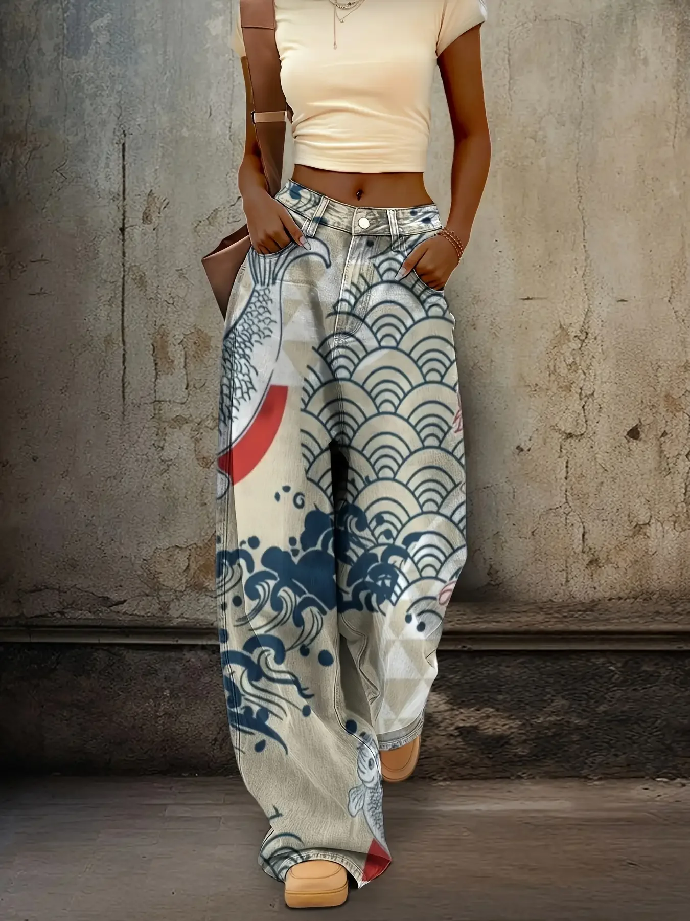 Women's slim fit wide leg flared pants,  Silver glitter and black stripes are super cool