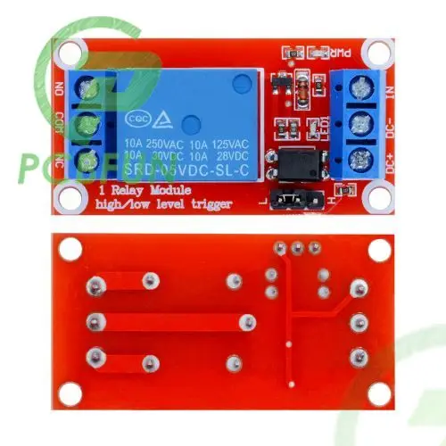 1 Channel 5V 9V 12V 24V Relay Module Board Shield with Optocoupler Isolation 12V Relay Module Support High and Low Level Trigger