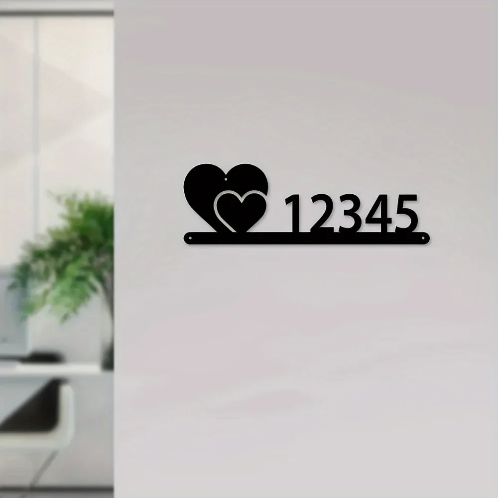 独占的な手作りのハート型の金属製ドア飾り。 壁に取り付けられ、新しい家の壁の彫刻に最適です。