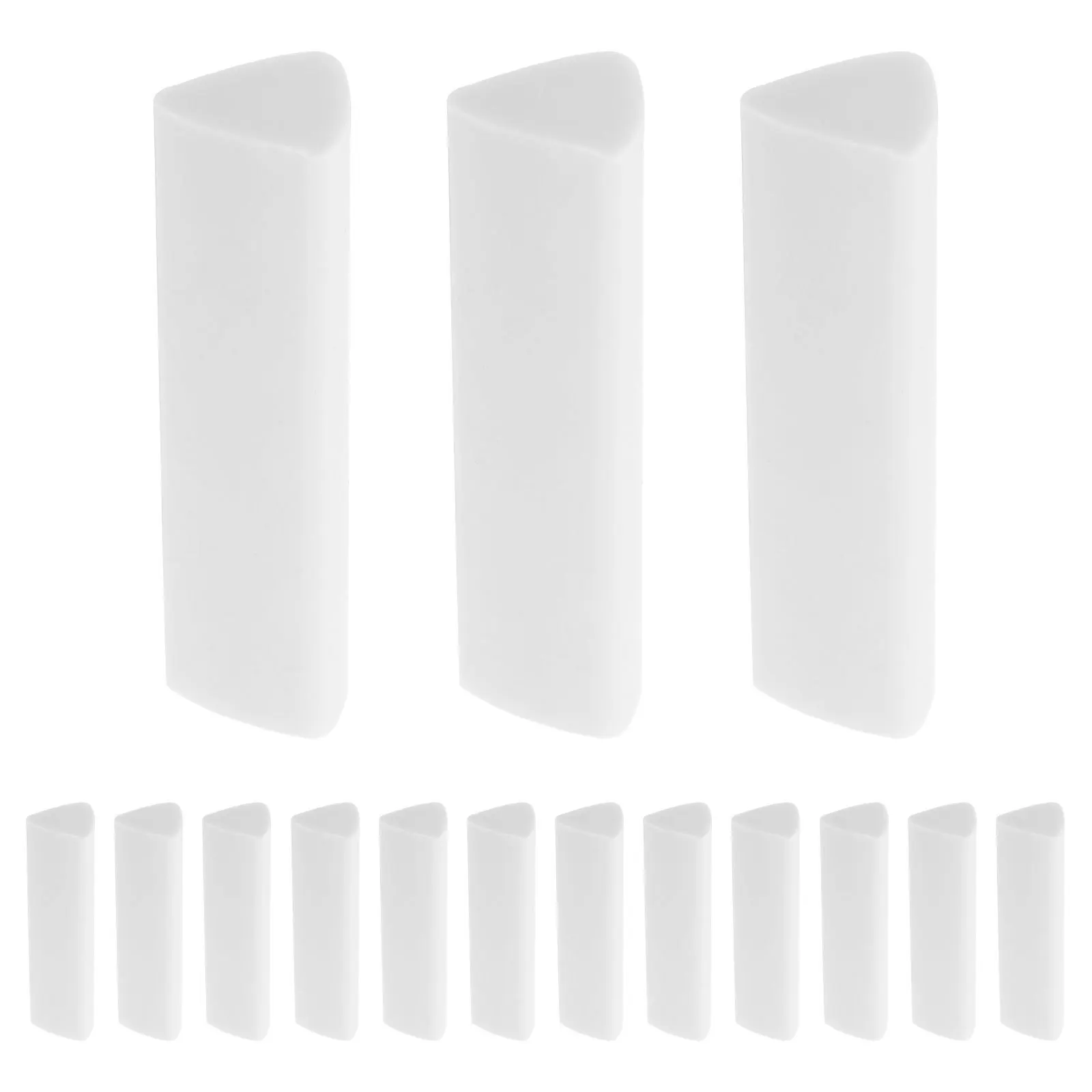 15Pcs Triangular Pencil Erasers Soft White Erasers for Drawing Sketching Art School Office Supplies Students Artists