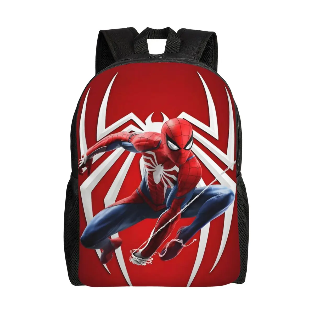 

Custom Spiderman Cobweb Backpack for Women Men School College Students Bookbag Fits 15 Inch Laptop Anime Hero Bags