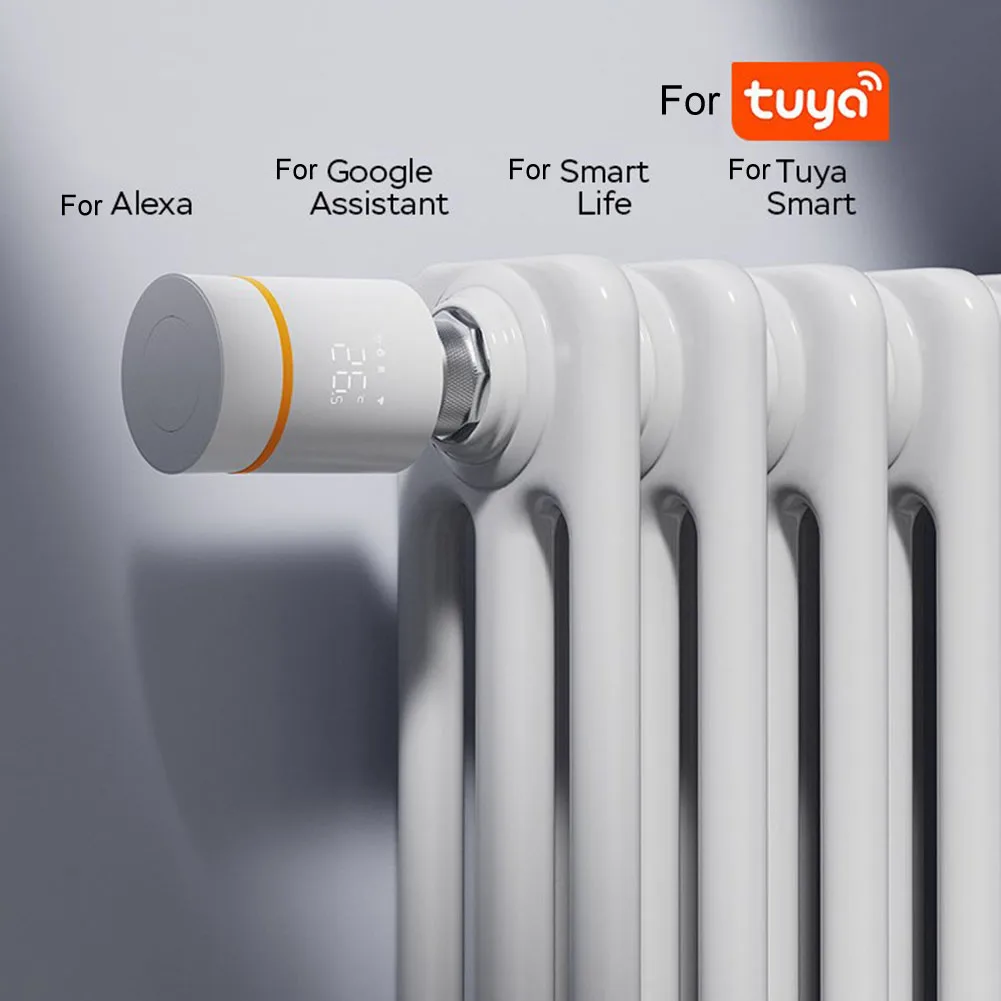 For Tuya 3.0 New Smart Radiator Actuator Valve Programmable Thermostat Temperature Heater Voice Control For Alexa Home