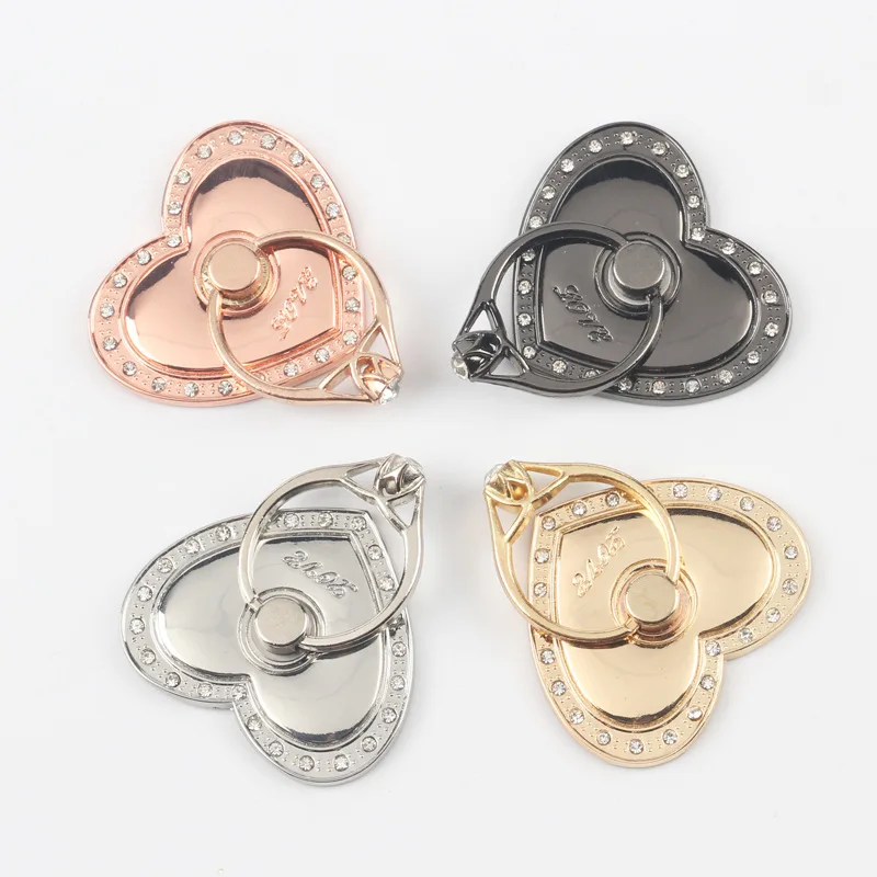 Grote Liefde Vorm Ronde Multifunctionele Auto Telefoon Houder Ring Gesp Mobiele Telefoon Case Beugel Smartphone & Tablet Ring houder