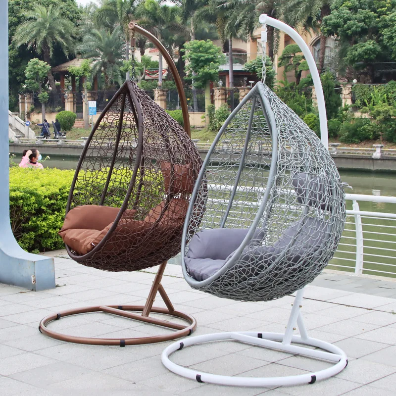 

Letsgo Cheap Price Indoor Outdoor Rattan Modern Hanging Swing Chair Bamboo Patio Rattan Wicker Egg Swing Clear Chair
