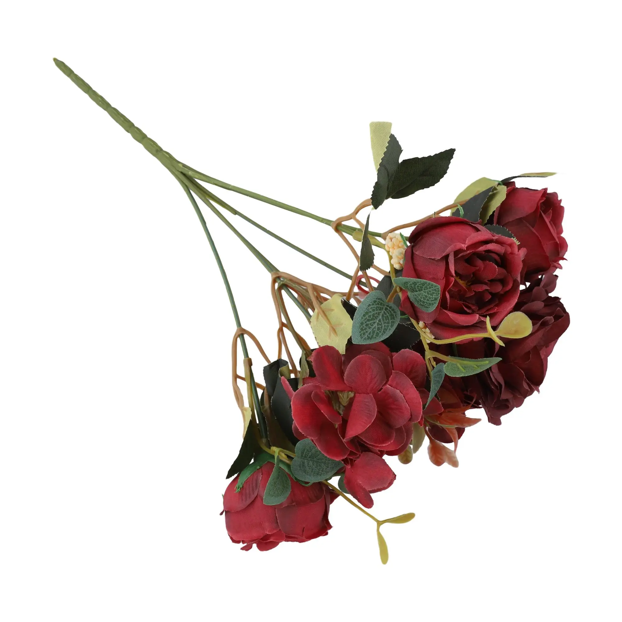 Artificial Flowers Autumn Artificial Peony Bouquet Elegant Silk Flowers For Weddings For Home Garden Decor For DIY Projects