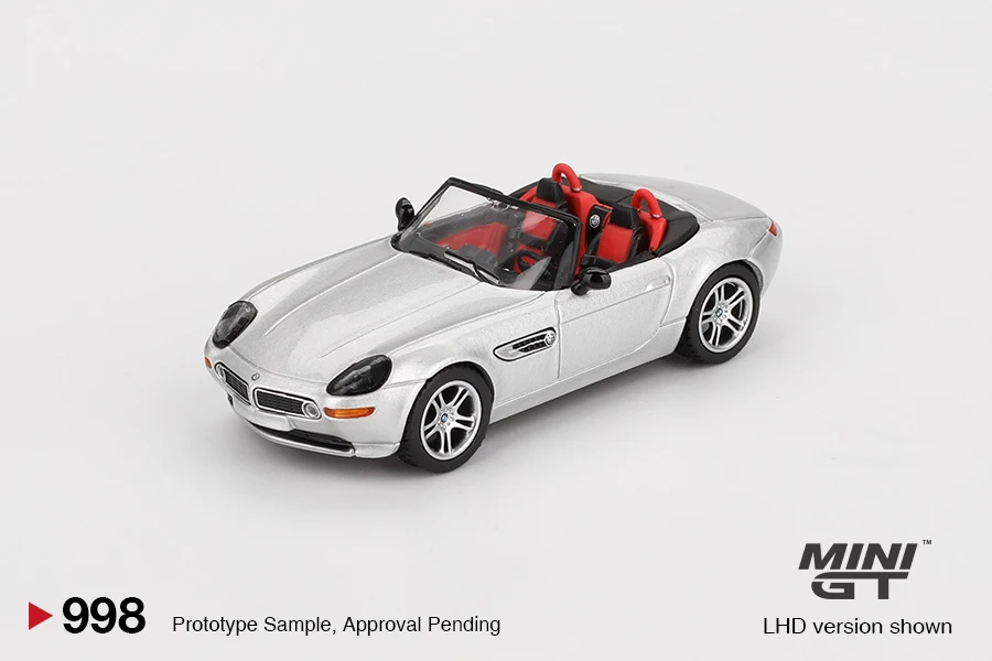 

MINIGT 1/64 BMW Z8 Silver MGT00998-CH автомобиль из сплава, литая под давлением металлическая модель, детские игрушки для мальчиков