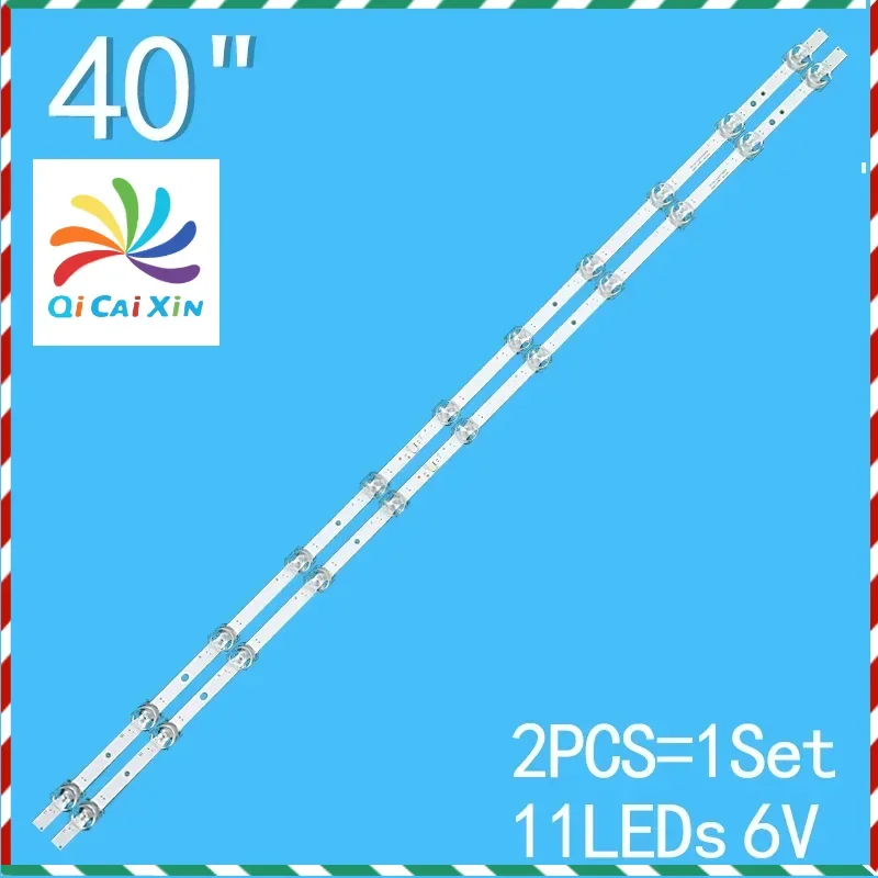 

11LED (6V) 40 inch LED Backlight bar For TCL 40M9F L40S60A 40S66A 40F6N 11X2 (10mm) 40HR3300M11A0 V0