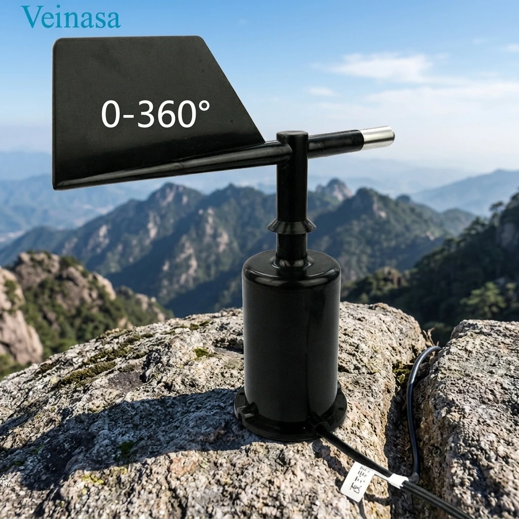 Veinasa-FX Digital 0-360° Wind Direction Sensor RS485 IP45 Anemometer for Automatic Weather Station OEM ODM Supported