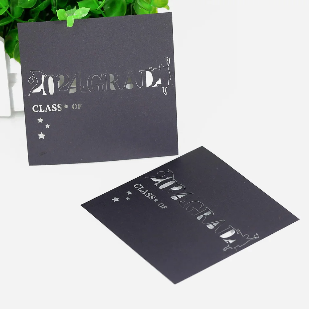 

50Pcs Graduation Table Cards Elegant Place Cards for Party Name Tags Folding Design Suitable for Banquet Event Guest Seating