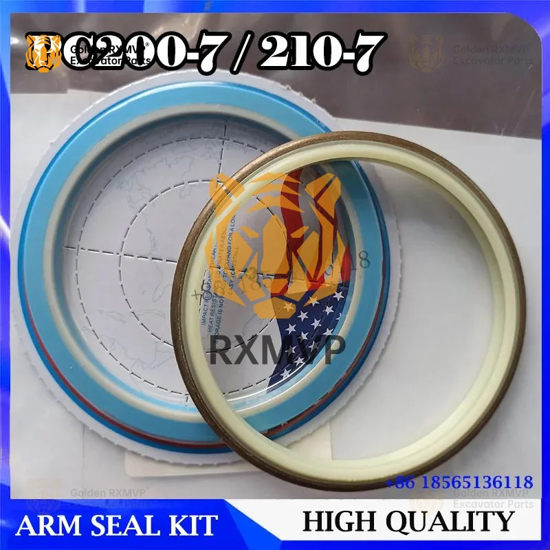 For Komatsu PC200-7/8  PC200-7 PC210-7  Arm Cylinder Service Seal Kit 707-99-57160  Arm Oil Seal Excavator