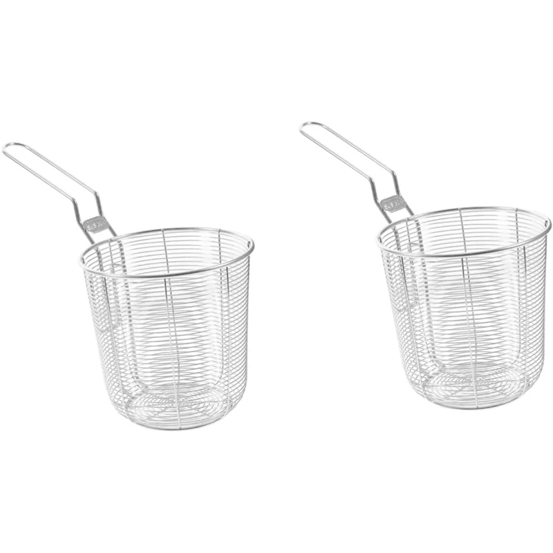 ABAE-2 Pcs 냄비 스트레이너 스테인레스 스틸 소쿠리 스트레이너 스테인레스 스틸 실버 가정용 국자