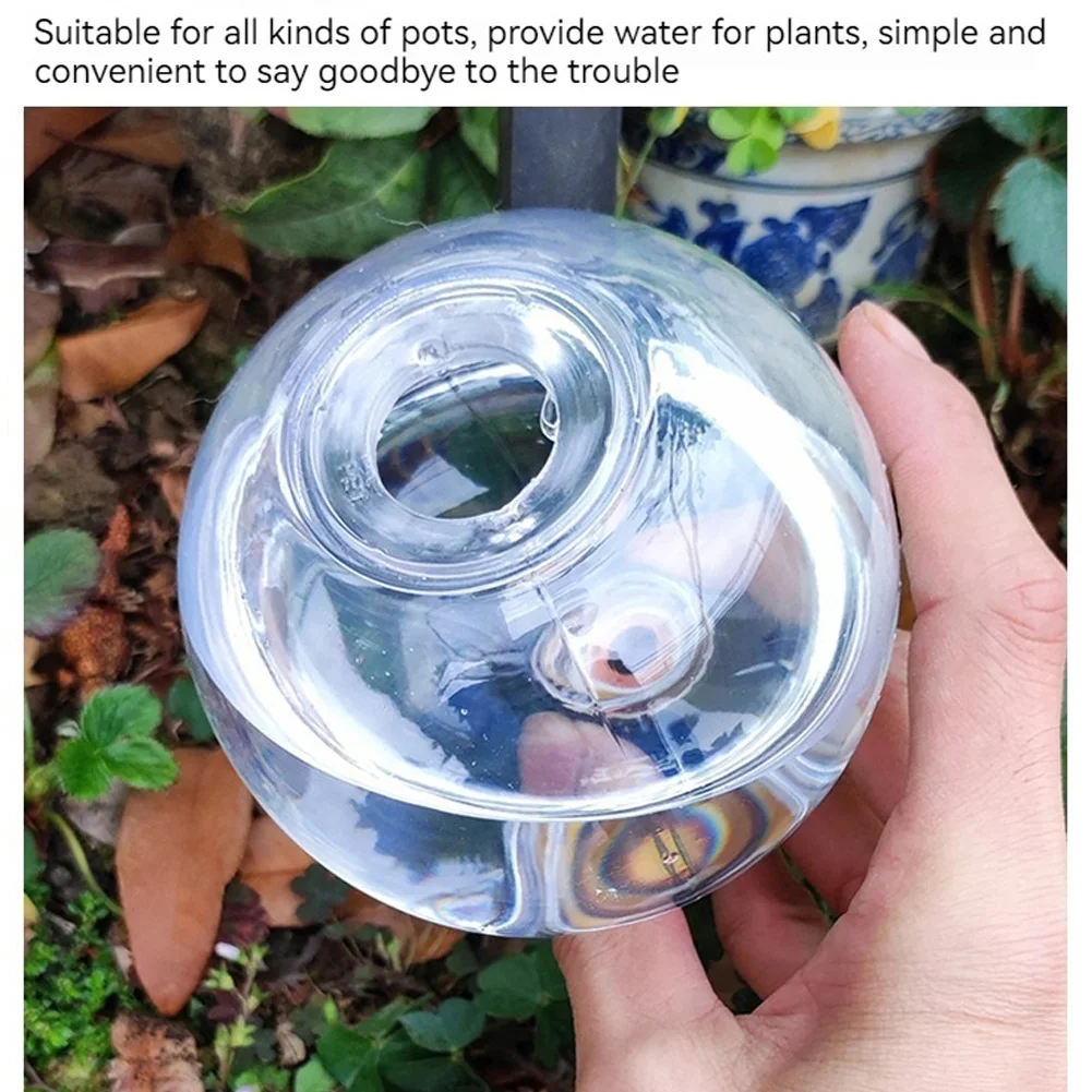 4Pcs 500ML Plant Watering Globes Transparent Automatic Watering Bulbs Plastic Water Seepage Device for Indoor Outdoor Plant