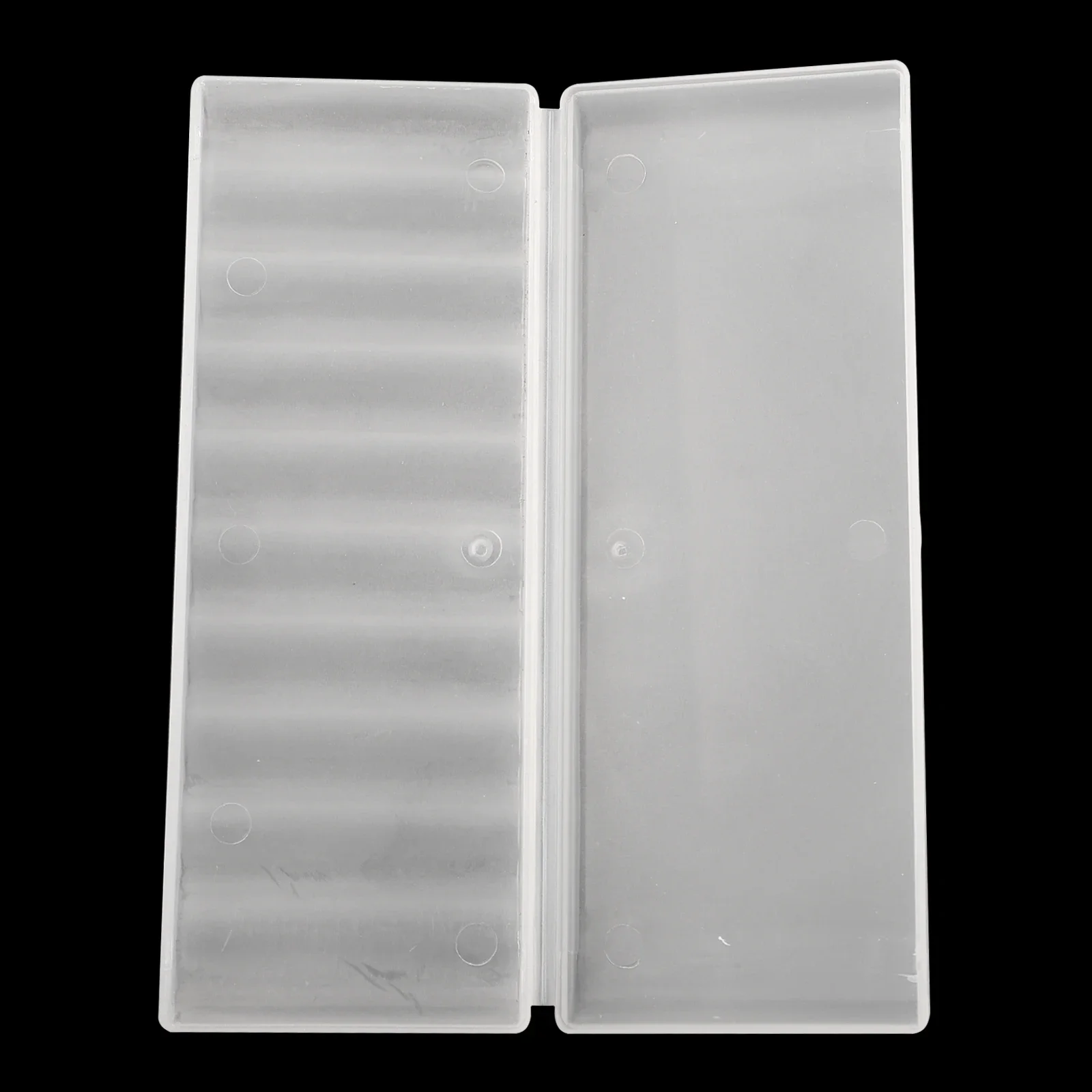 10 فتحة من البلاستيك الأبيض الشفاف صندوق تخزين البطارية حامل الحاويات الصلبة لملحقات منظم البطارية AAA/AA