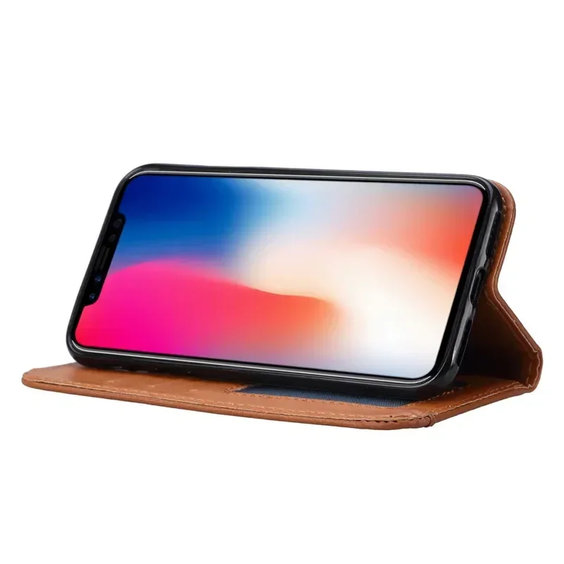 Luxus Leder Brieftasche Telefon Fällen Für iPhone XR X XS Max 12 Mini 11 Pro Flip Stand Abdeckung mit Karten Slots für iPhone SE 2020