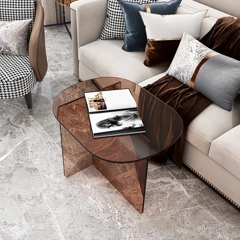 Creative table small coffee table living room sofa side table acrylic
