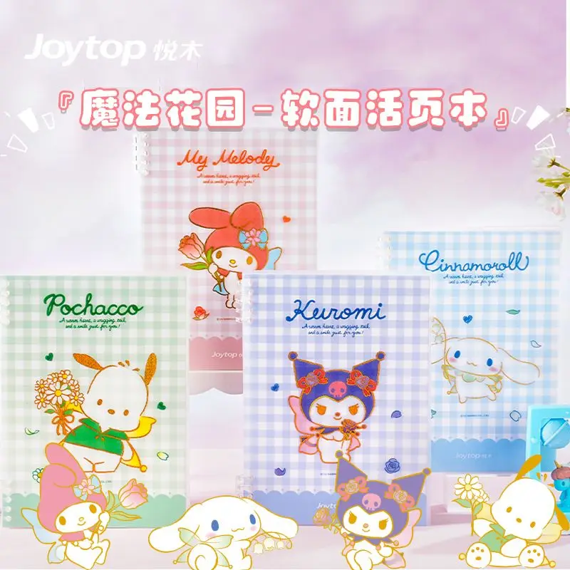 Sanrio melody Kuromi Cinnamoroll Pochacco PP Loopbook A5 Notebook Anime Cartoon Notepad Notebook Kuromi Student Dedicated Diary